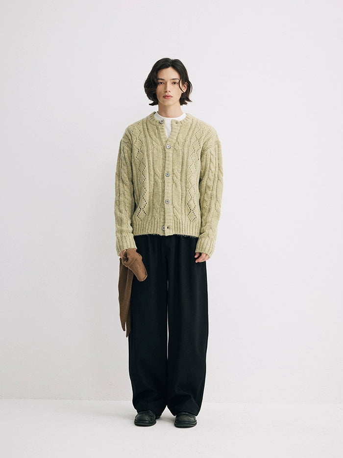 CARPEM Rhombus Vintage Lazy Wind Cardigan Sweater Jacket