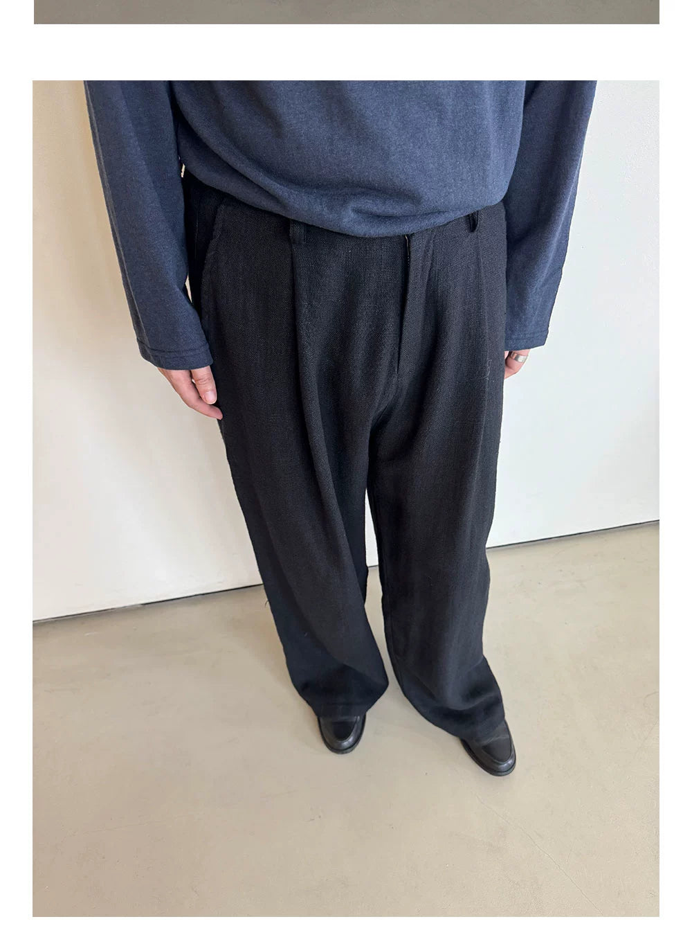 Anniehall Casual Loose Drape Trousers