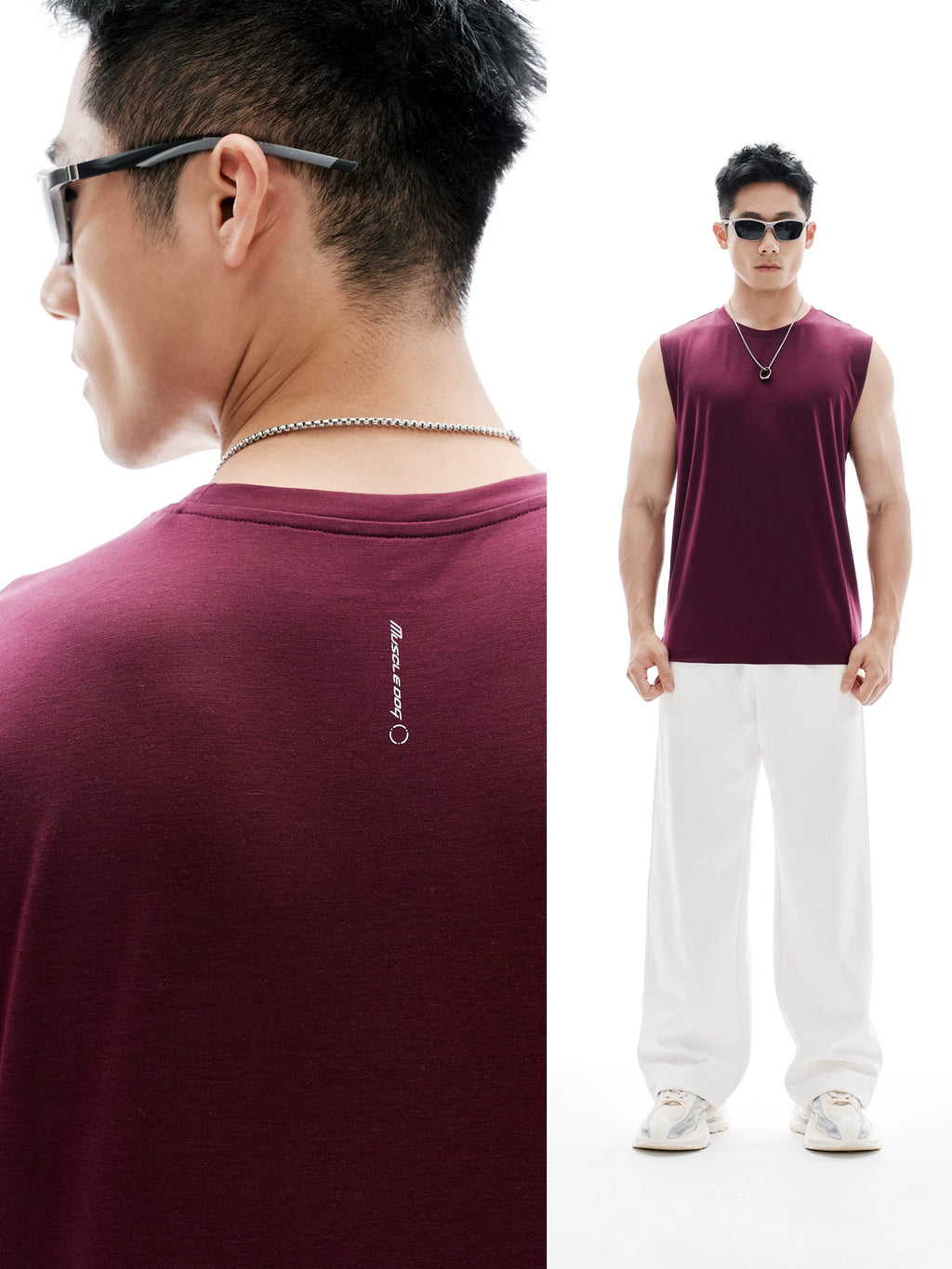 MUSCLEDOG | Quick-Dry UPF 50+ Sleeveless Training Tank Top