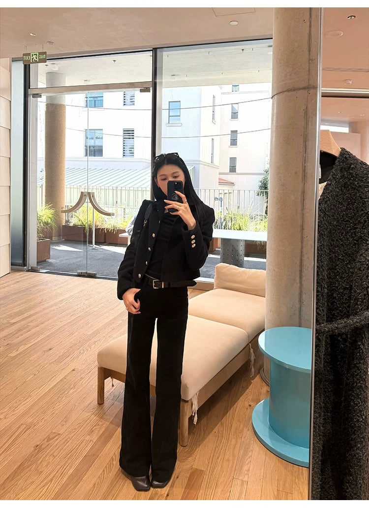 YOUNG KYLIN Skinny Straight Casual Pants