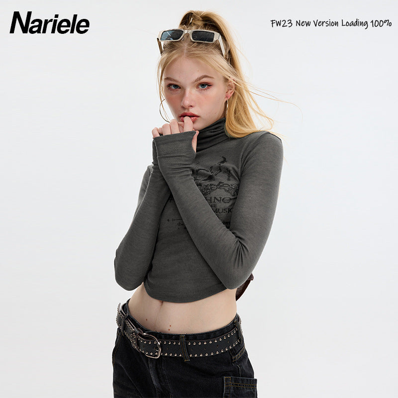 Nariele Fun Skull Alphabet Print Babes Tee