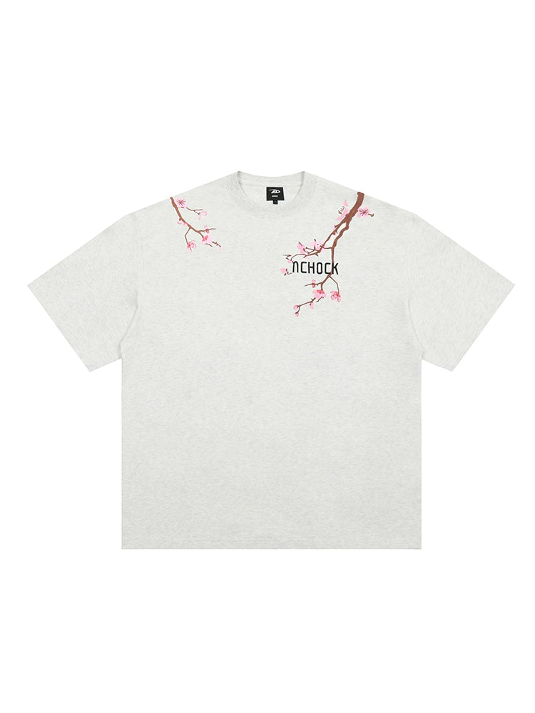 Achock Embroidery Casual Loose Tee