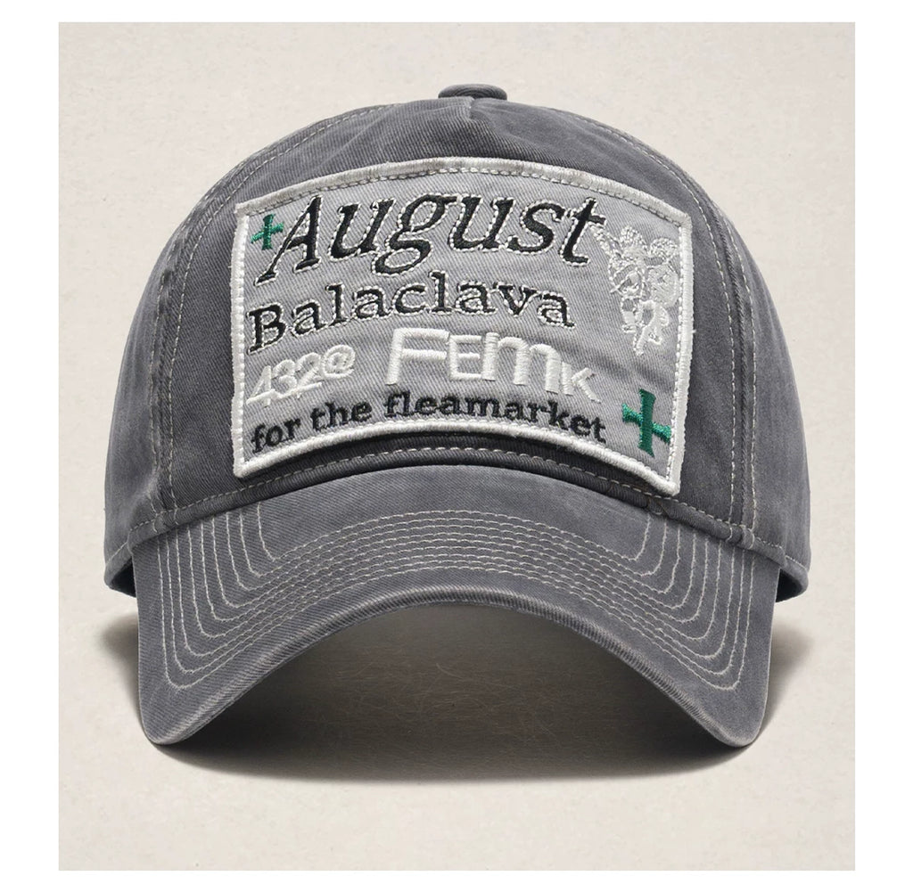 Fleamarket Letter Embroidered Baseball Cap