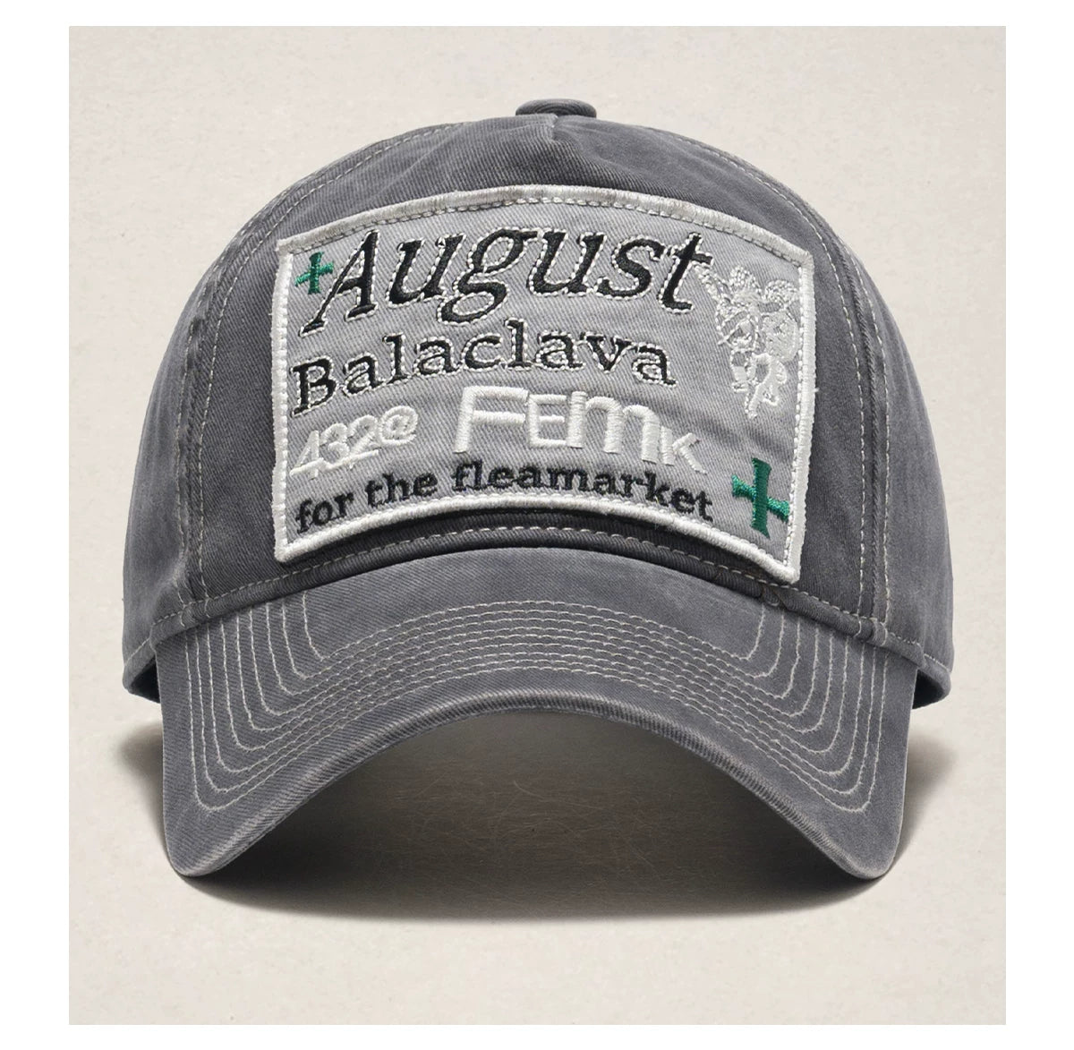 Fleamarket Letter Embroidered Baseball Cap