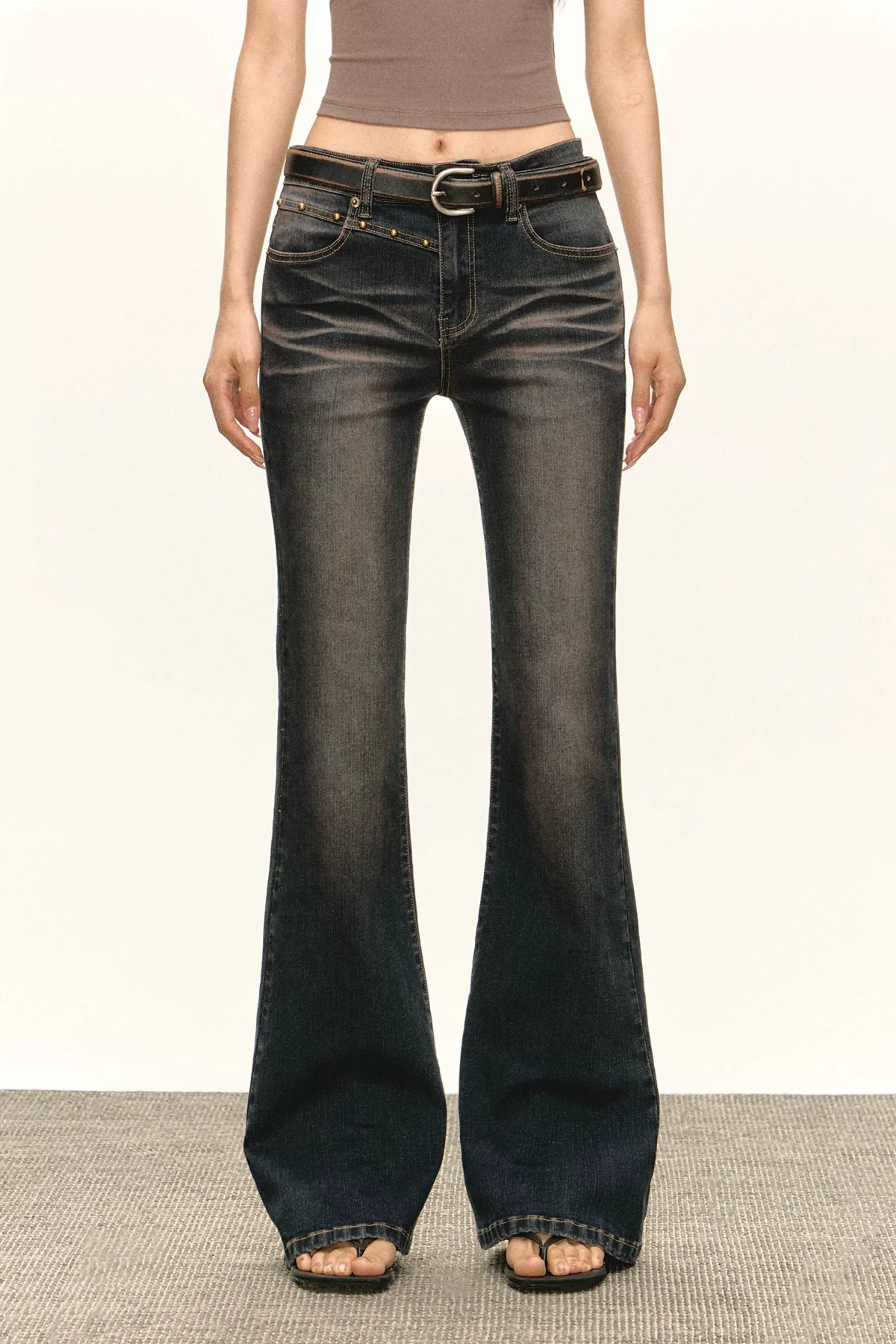 (Clearance) Ariseism Vintage Skinny Pull Jeans