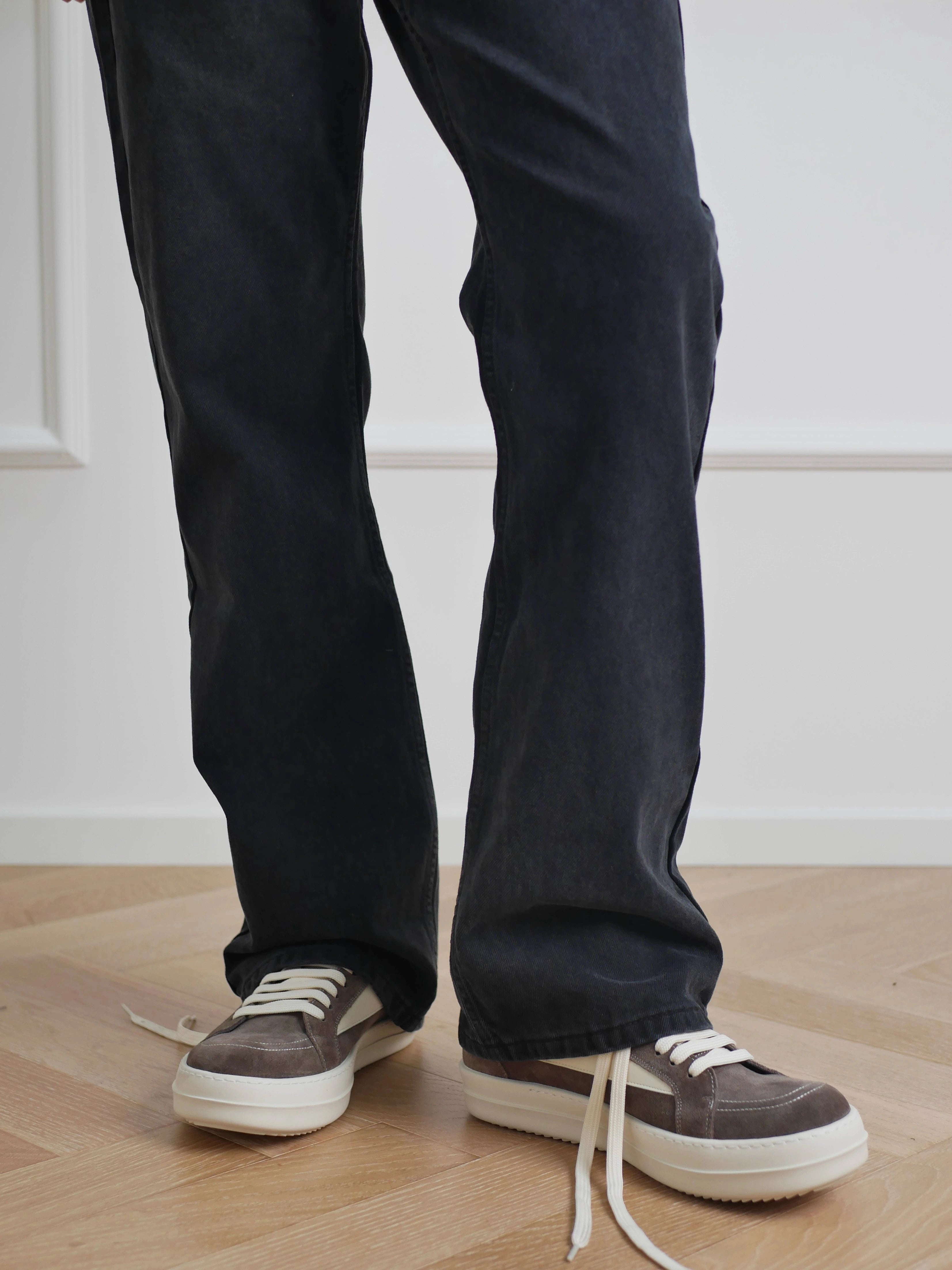 NO LOGO Low-top Cowhide Heightening Board Shoes