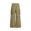 FUNKYFUN Washed Water To Make Old Straight Loose Overalls