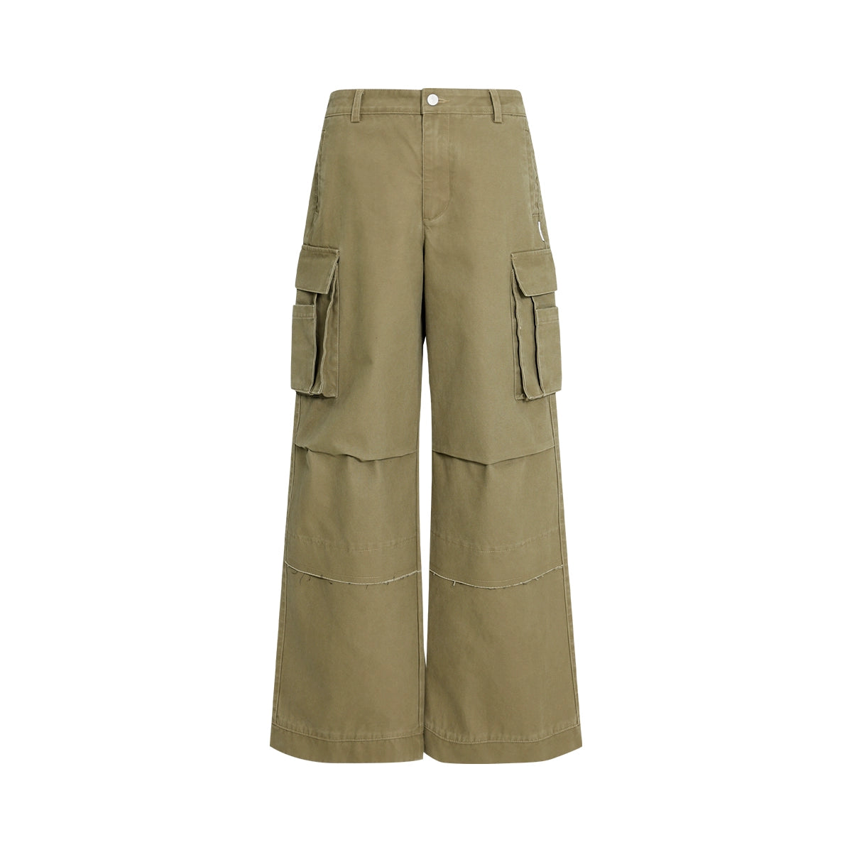 FUNKYFUN Washed Water To Make Old Straight Loose Overalls