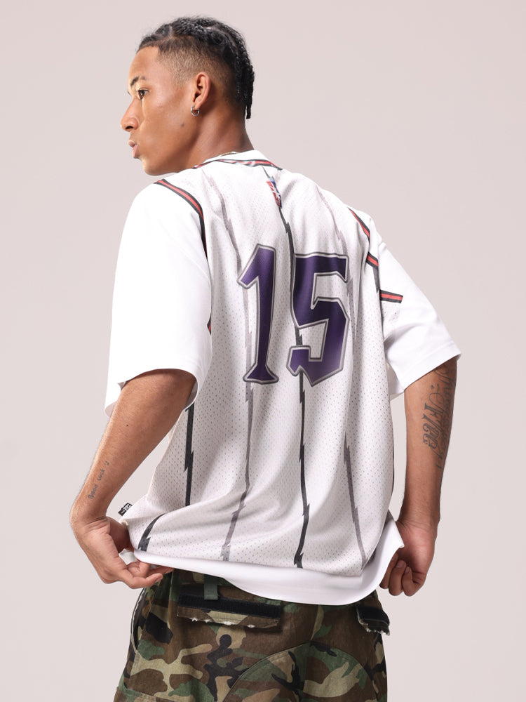 Remedy Raptors Carter Digital Printing Fake Two-piece Short Sleeve Tee