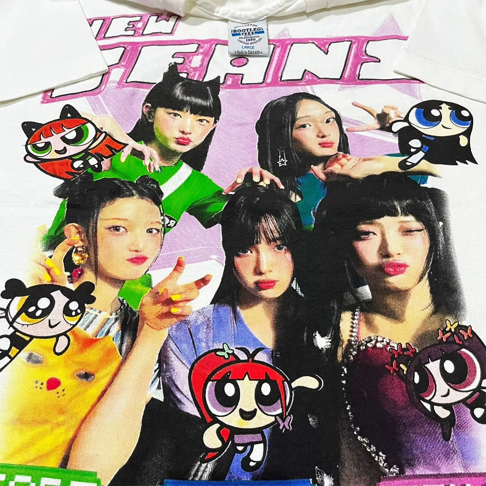 Wang Youbing Studio! NEW JEANS X PPG 260g 100% Cotton Tee