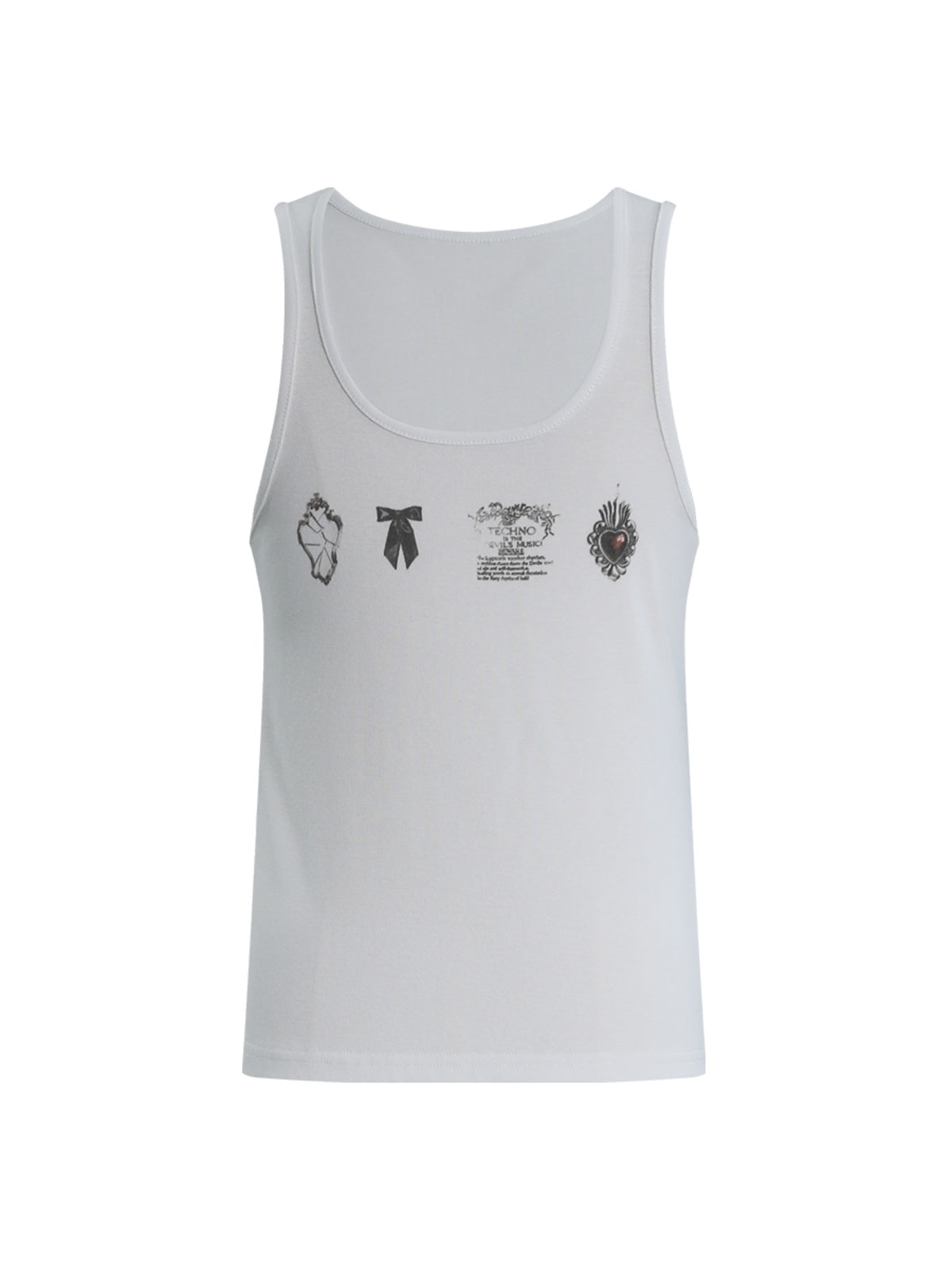 FUNKYFUN Pendant Element Print Vest