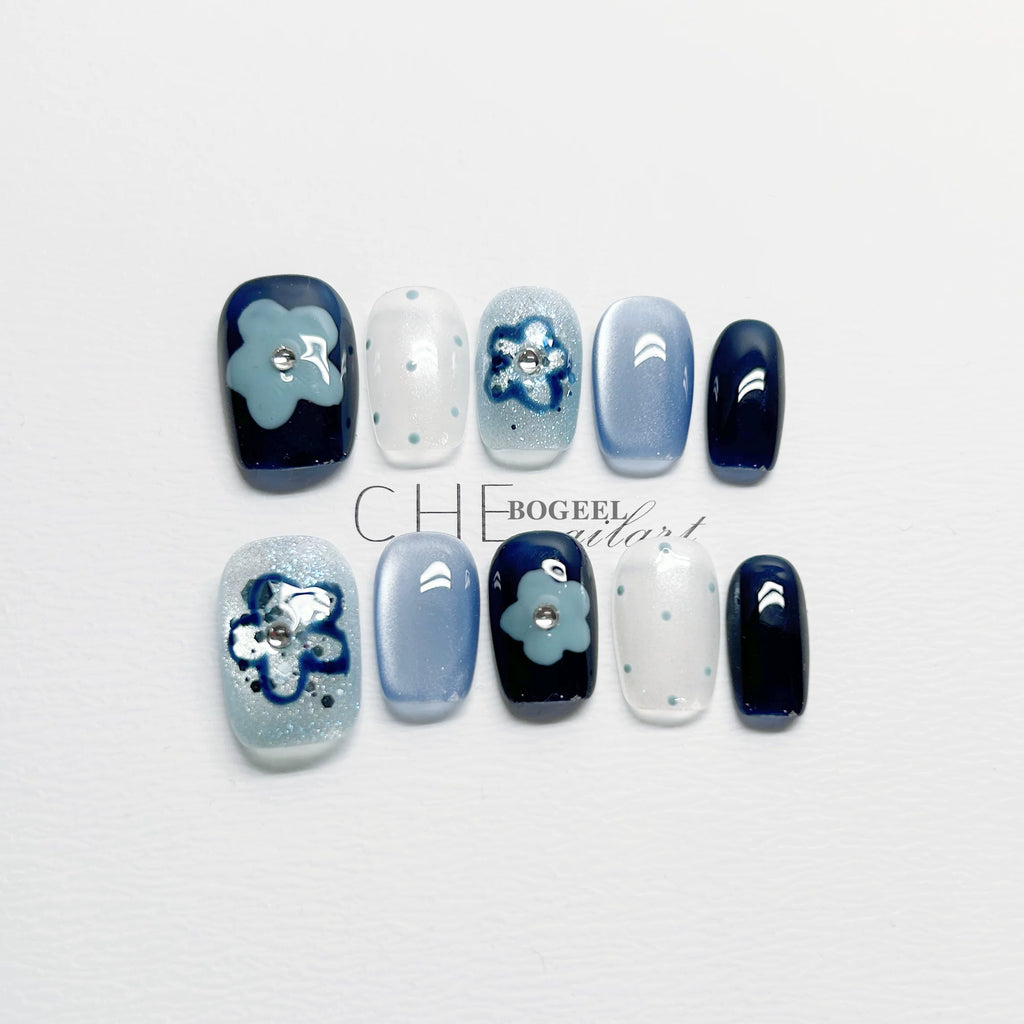 BOGEEL Hand-painted Flowers Show White and Wear Armor