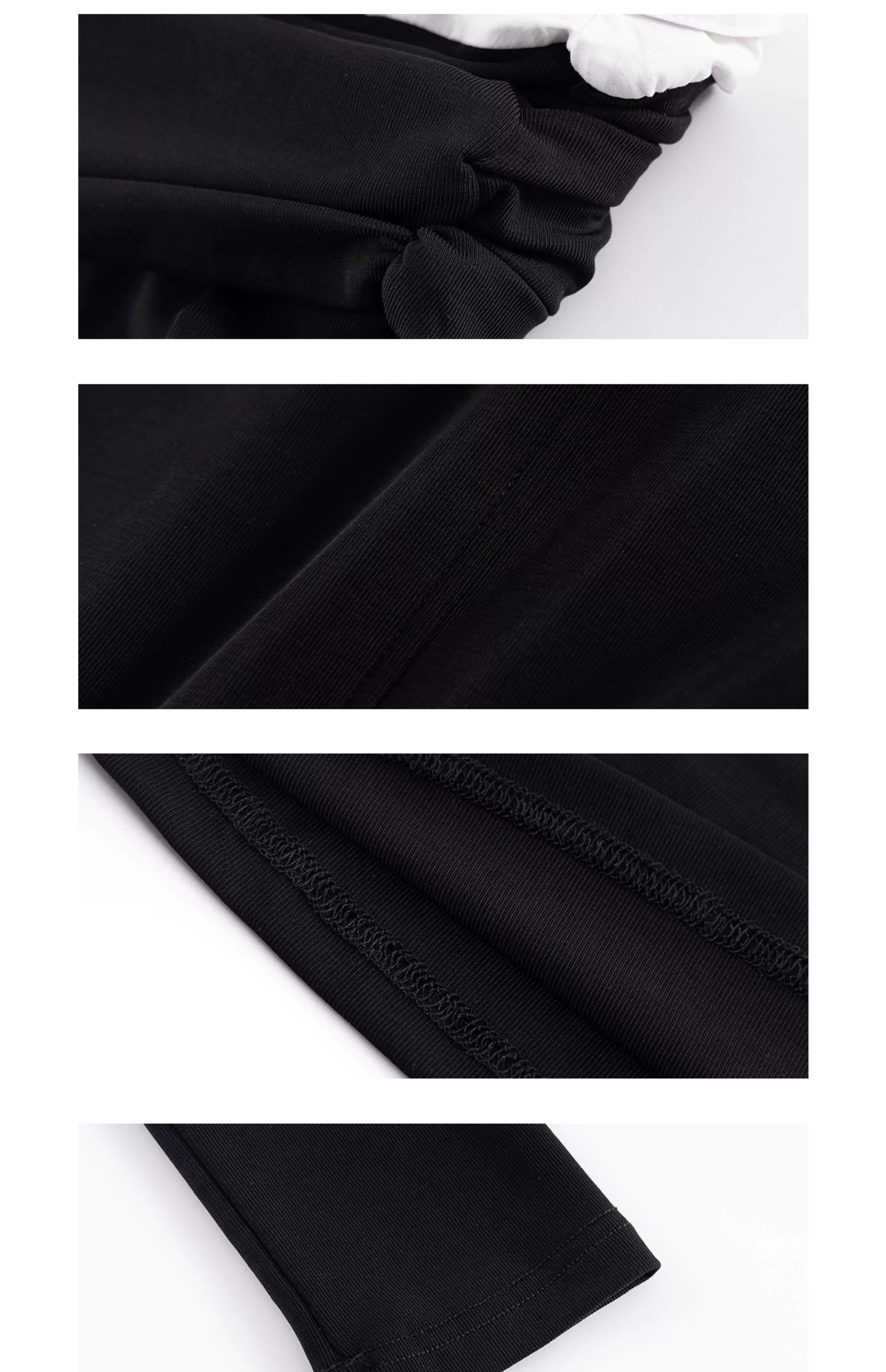 Ariseism Vintage Slim Fake Two-piece Long Sleeve