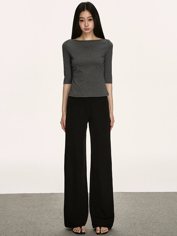 Anna Aneae Slim Spice Medium Sleeve Versatile Tee