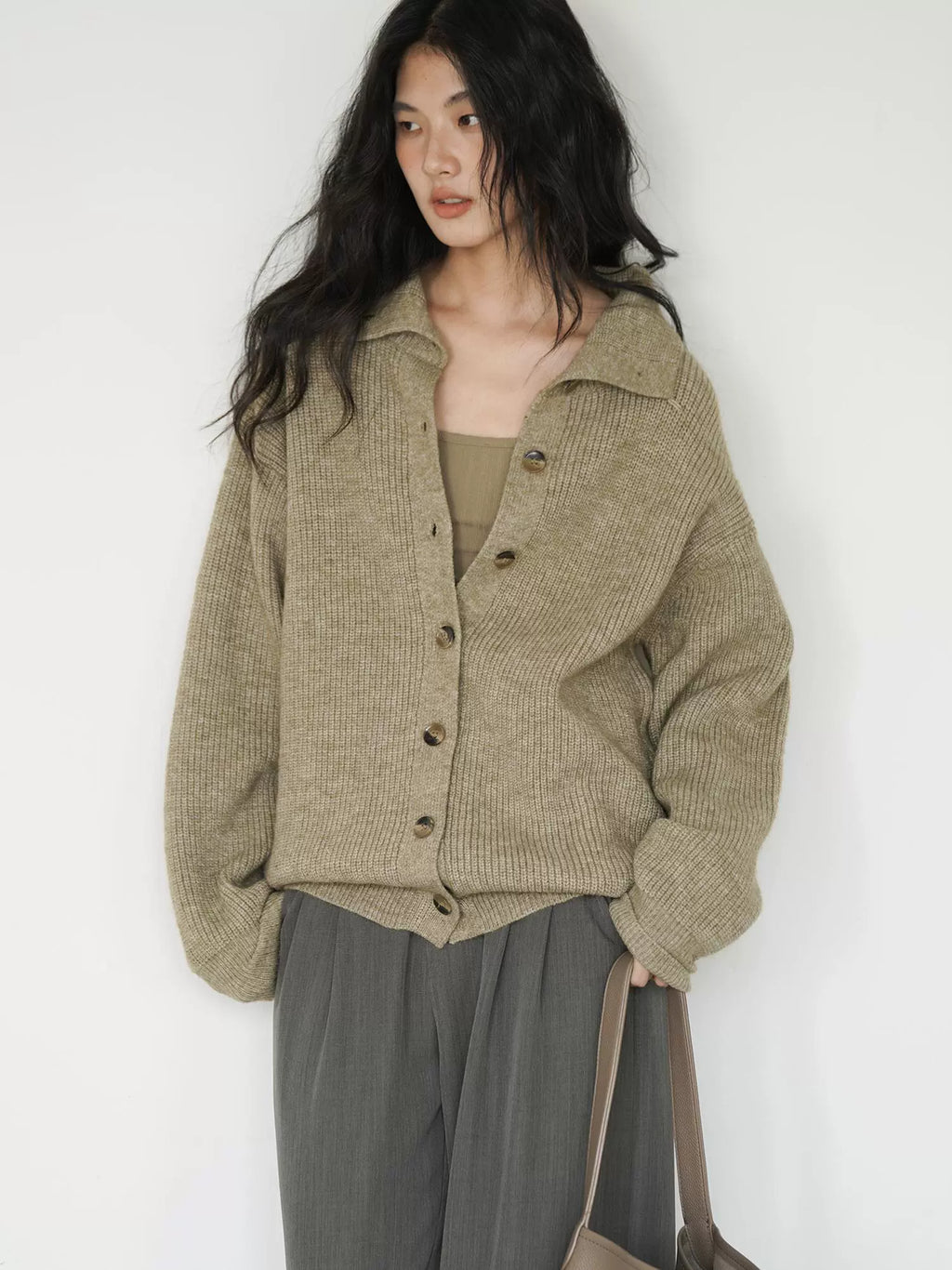 EIGHTHMONTH Vibe Loose Button Knitted Sweater Jacket