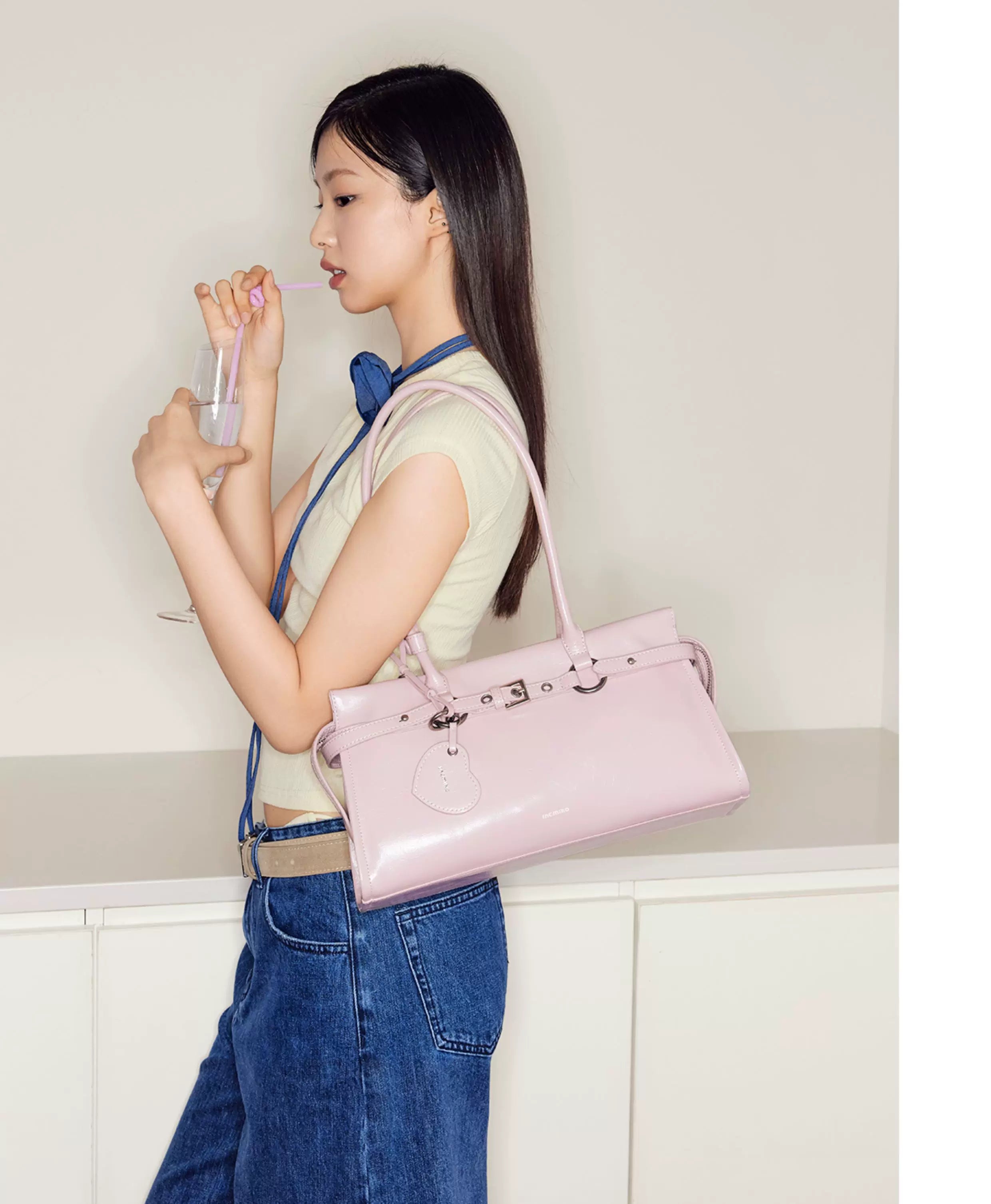 Mcmiko Cowhide Niche Shoulder Handbag