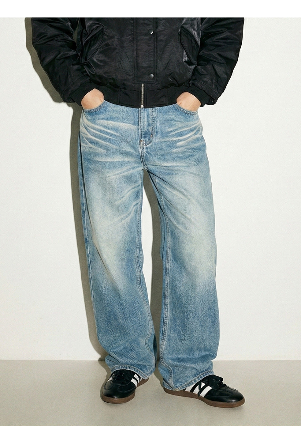 MADEEXTREME Vintage Loose Casual Straight Jeans