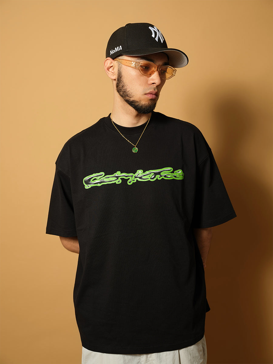 ComicTree C.t 2024 Summer  Liquid Metal Crew Neck Short Sleeve Tee