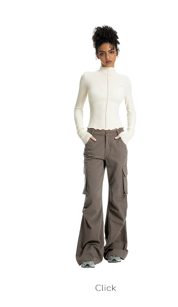 ABMY Slimmer Multi-pocket Design Sense Niche Cargo Pants