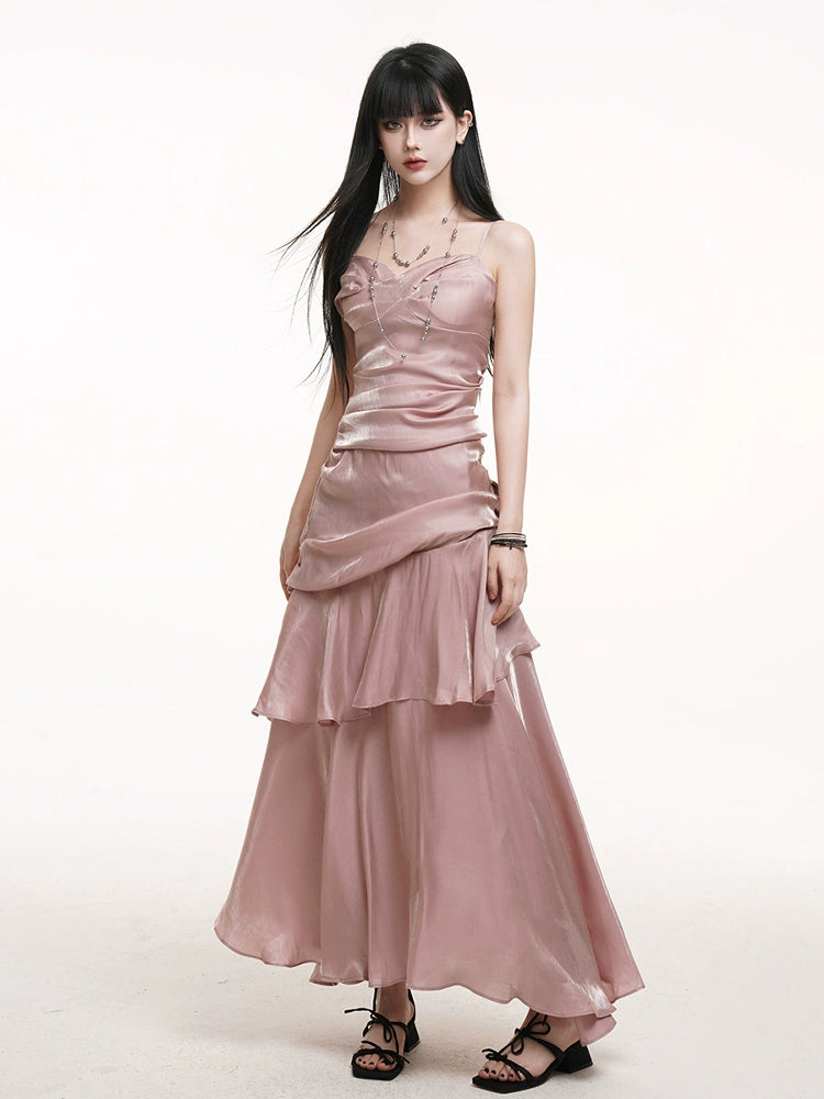 LADYGHOST Casual Suspender Dress