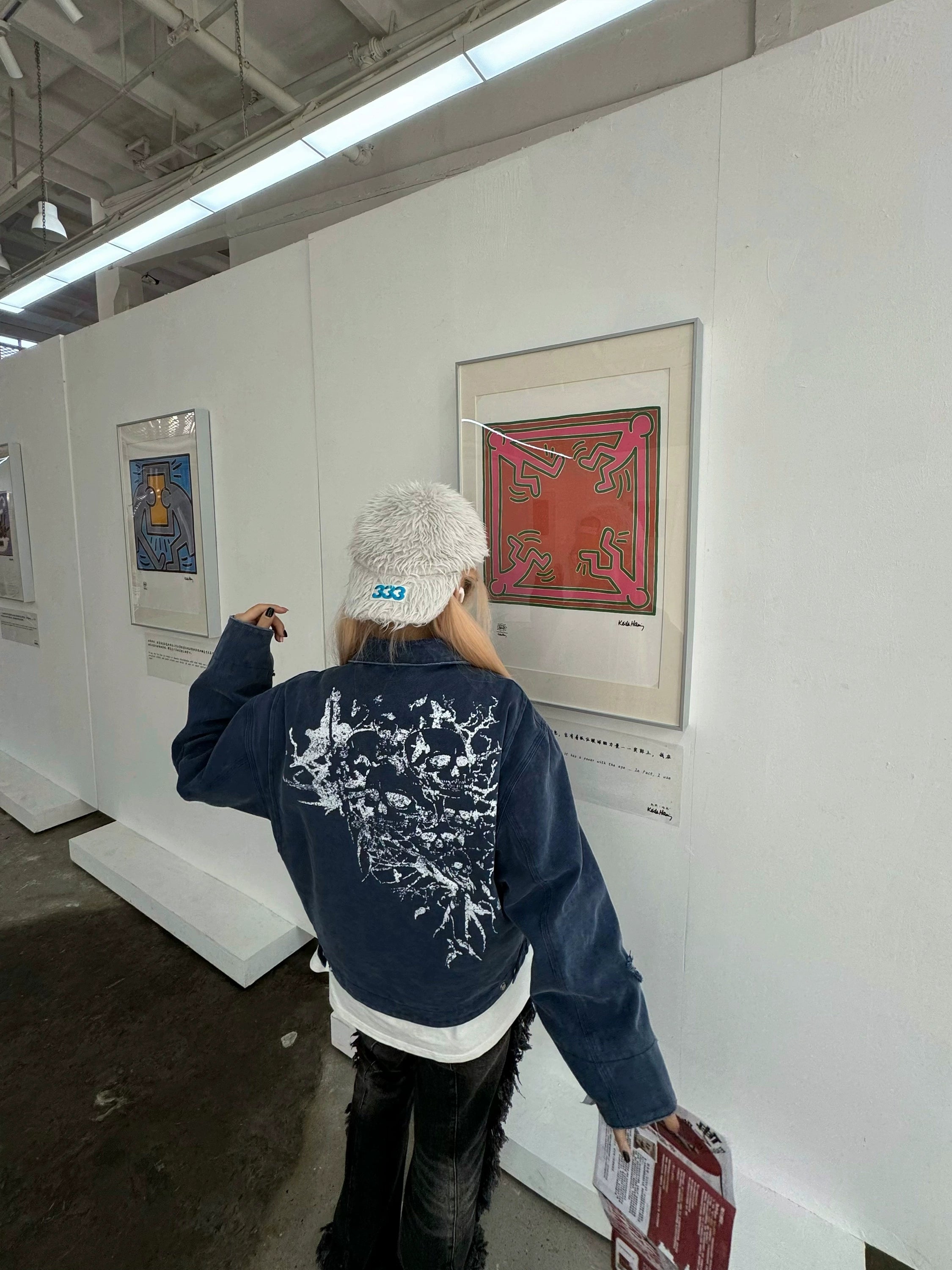 Human Skull Print Jacket