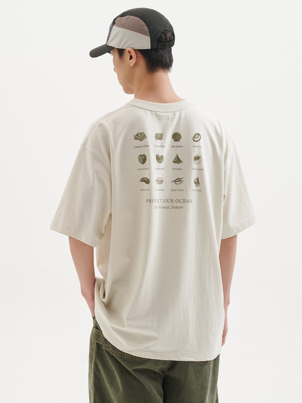 BUTTBILL non-sensory slurry ocean shell  Japanese Tee