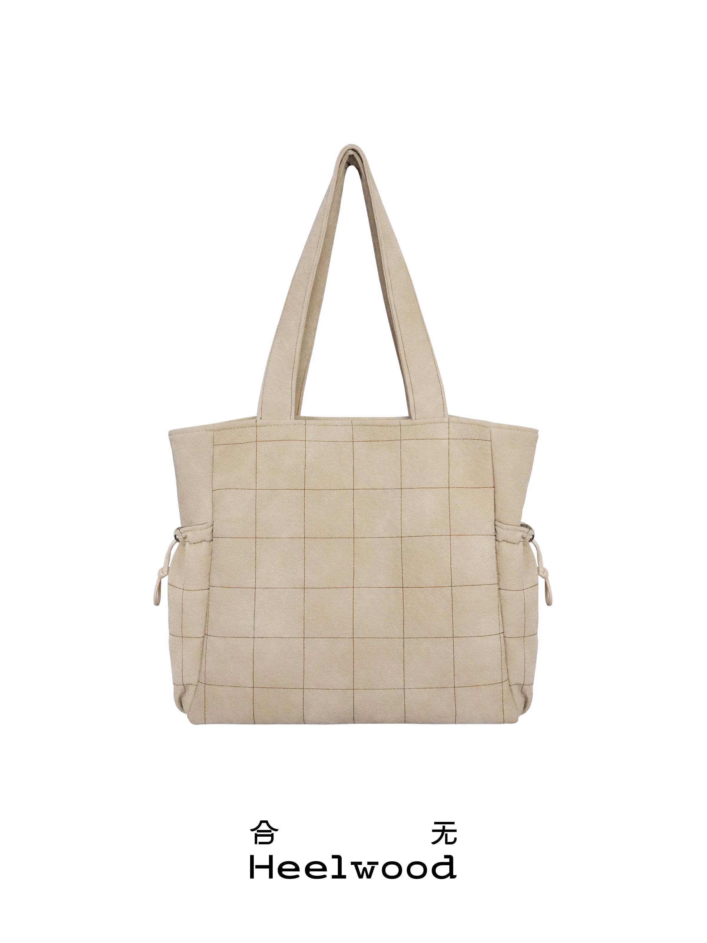 Heelwood Checked Bag Large Capacity Shoulder Computer Bag