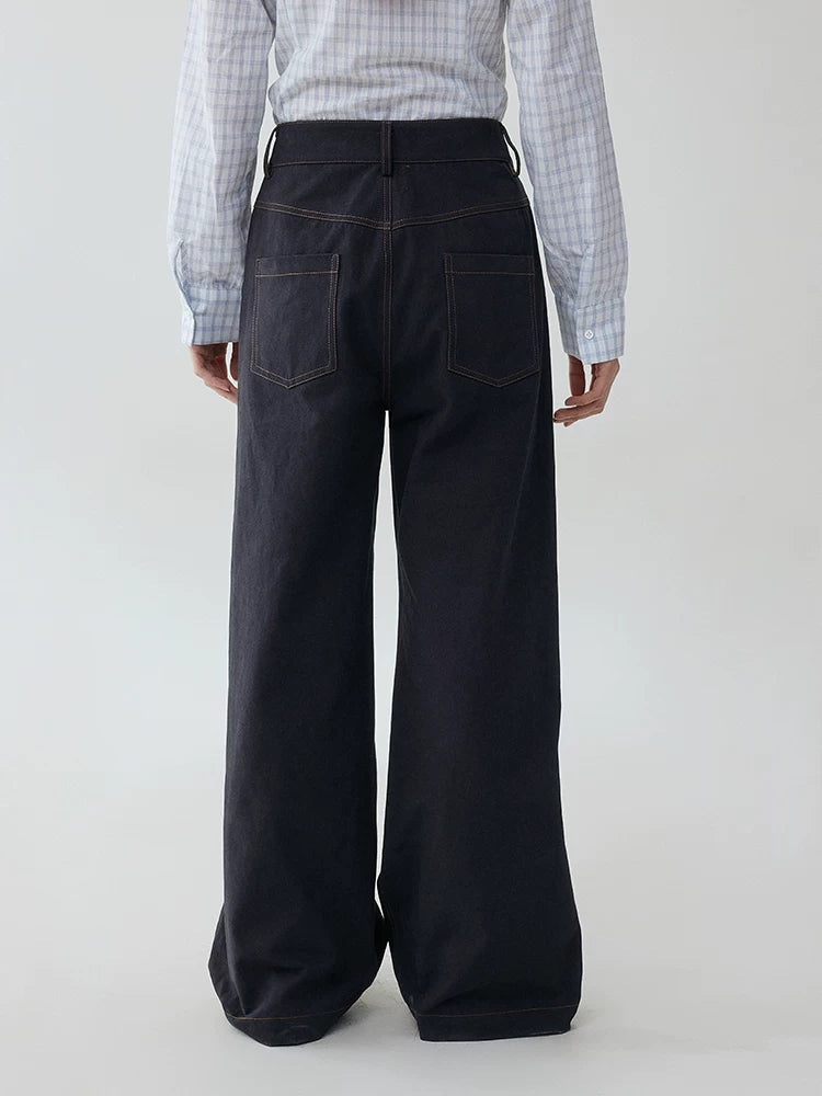 VOOE Loose Wide Leg Casual Straight Pants
