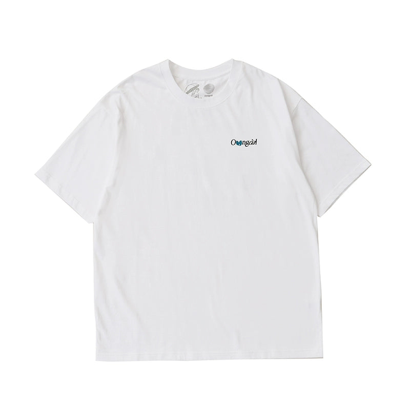 Battles Oolong Ball Shaolin Island Vintage Printing Loose Tee