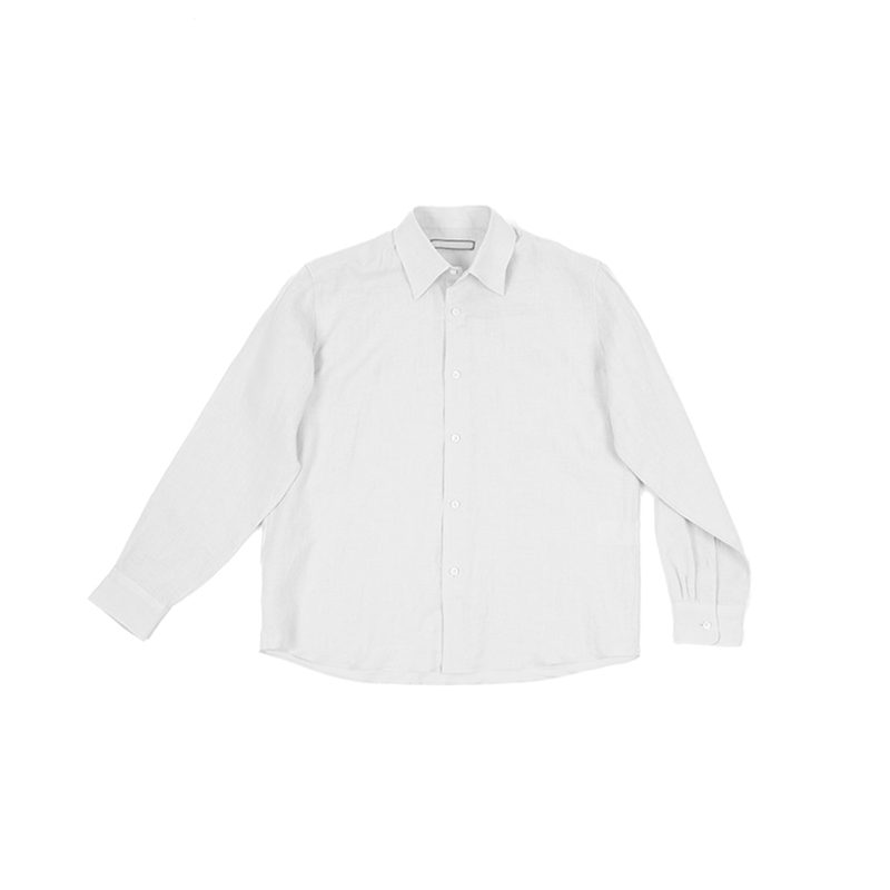 KONOOT Drape Simple Versatile Square Neck Long-sleeved Shirt