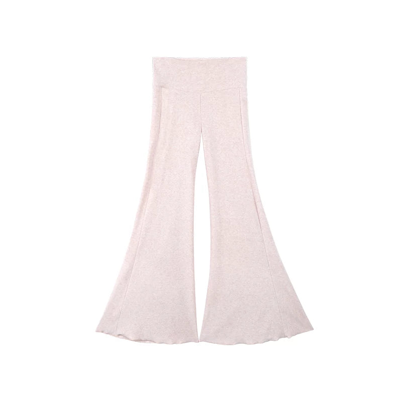 Audwyn Suspender Elastic Hip-wrapped Micro-pull Pants Towel Fleece Sweater Three-piece Set