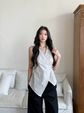 WITHMIN Skinny Striped Shirt Vest