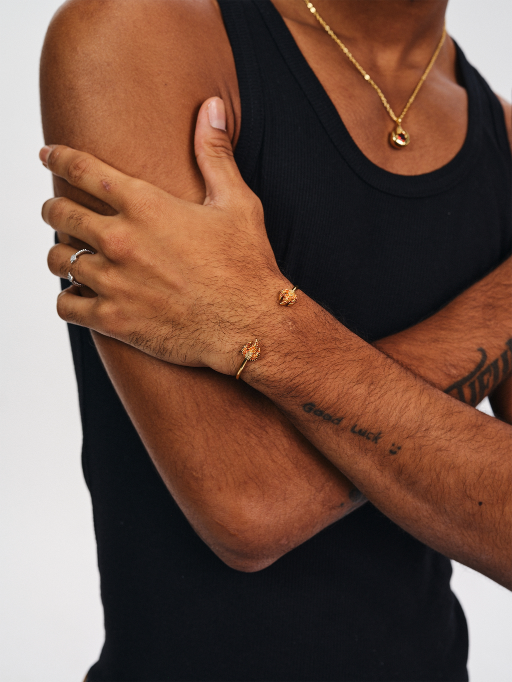 BURNIN  Small Flame Diamond Bracelet