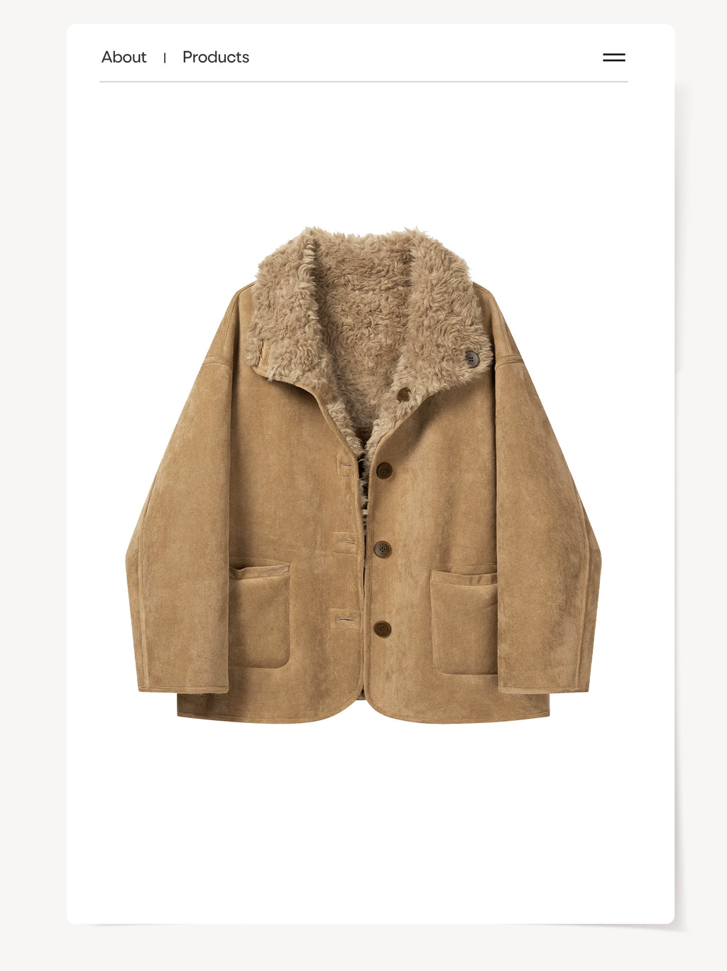 Cantonstory Korean Retro Vibe Warm Plush Jacket