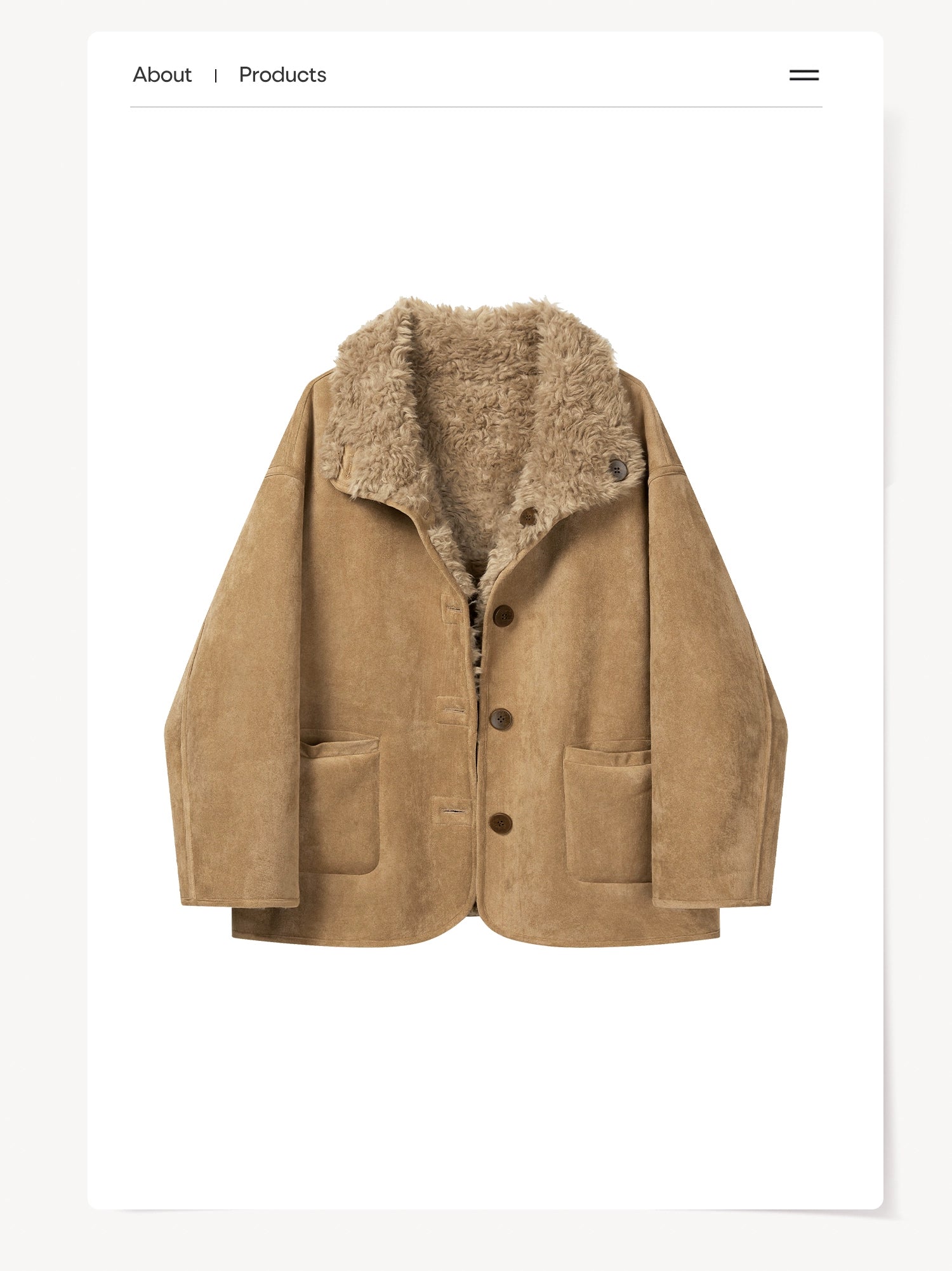 Cantonstory Korean Retro Vibe Warm Plush Jacket