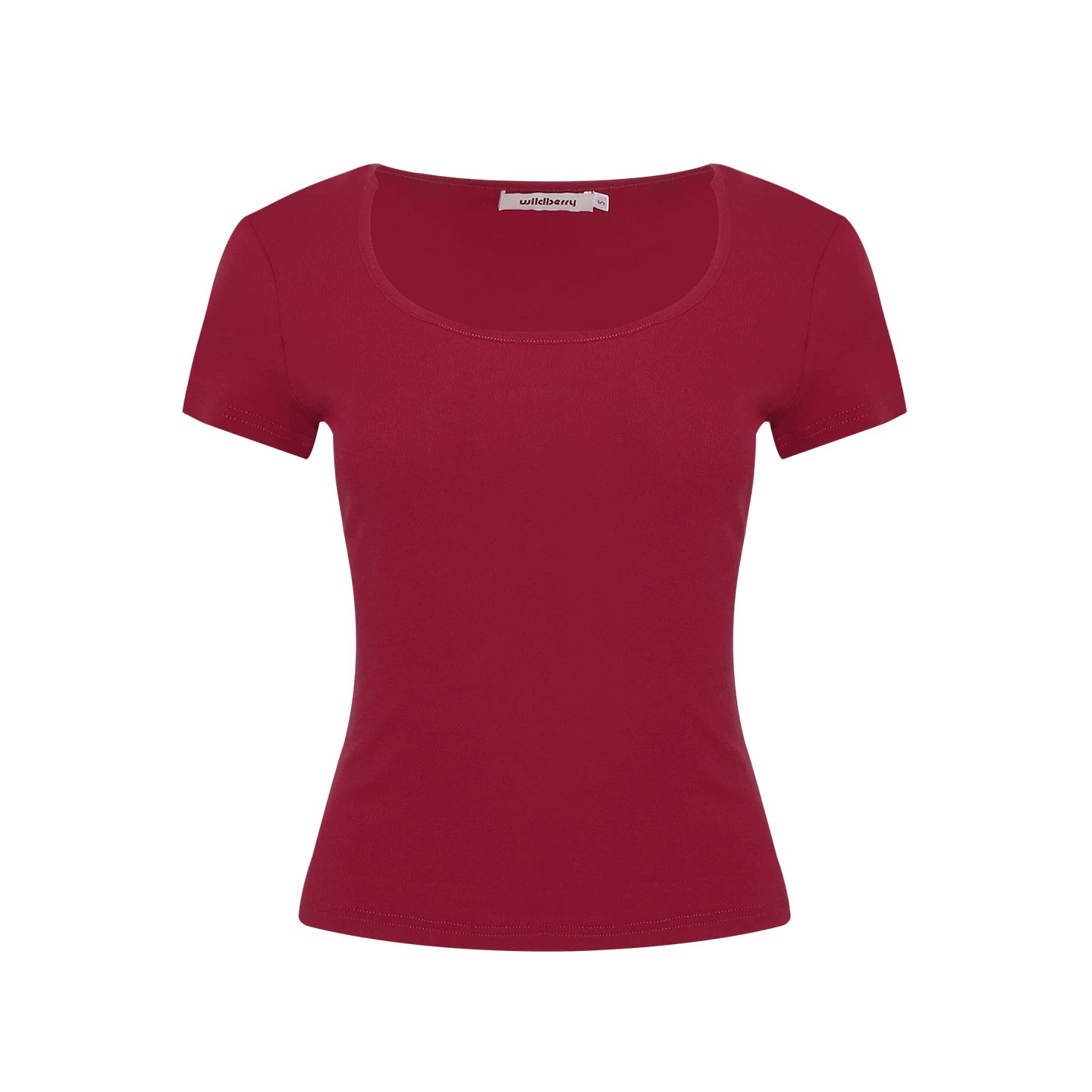 Wildberry U-neck Casual Slim and Thin Tee