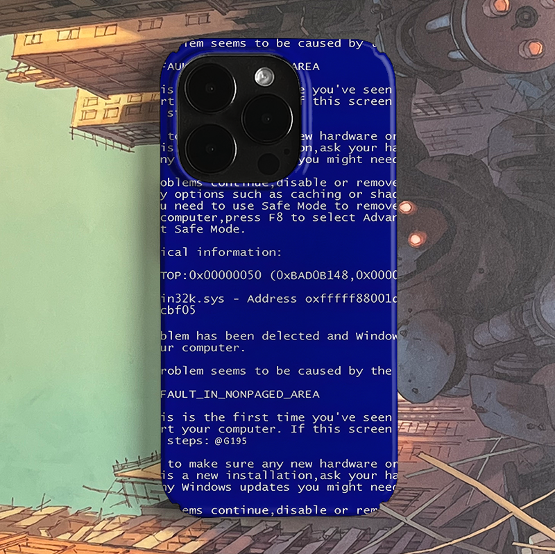 Blue screen PBCASE X OQ Iphone Case