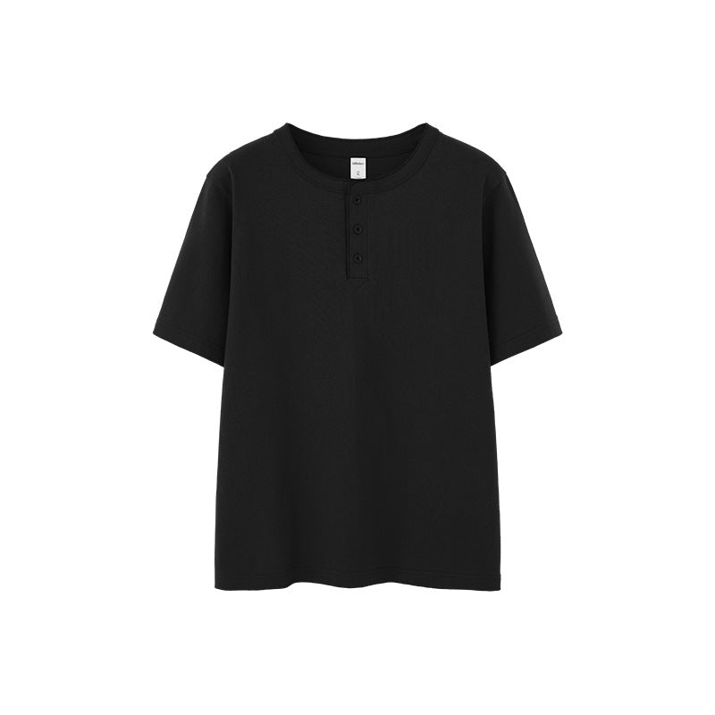 Inflation Heavyweight 250g Cotton Henley Tee