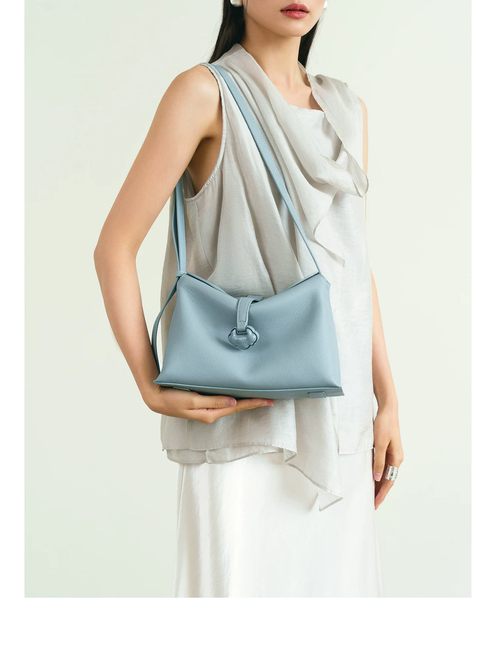 LOSEA First-layer Cowhide Shoulder Messenger Handbag