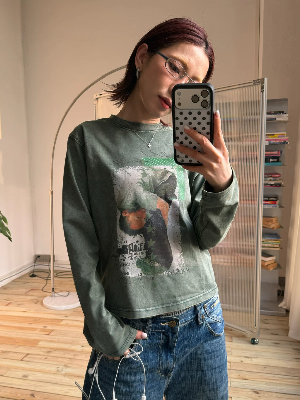 MMBBT Character Print Crew Neck Casual Tee