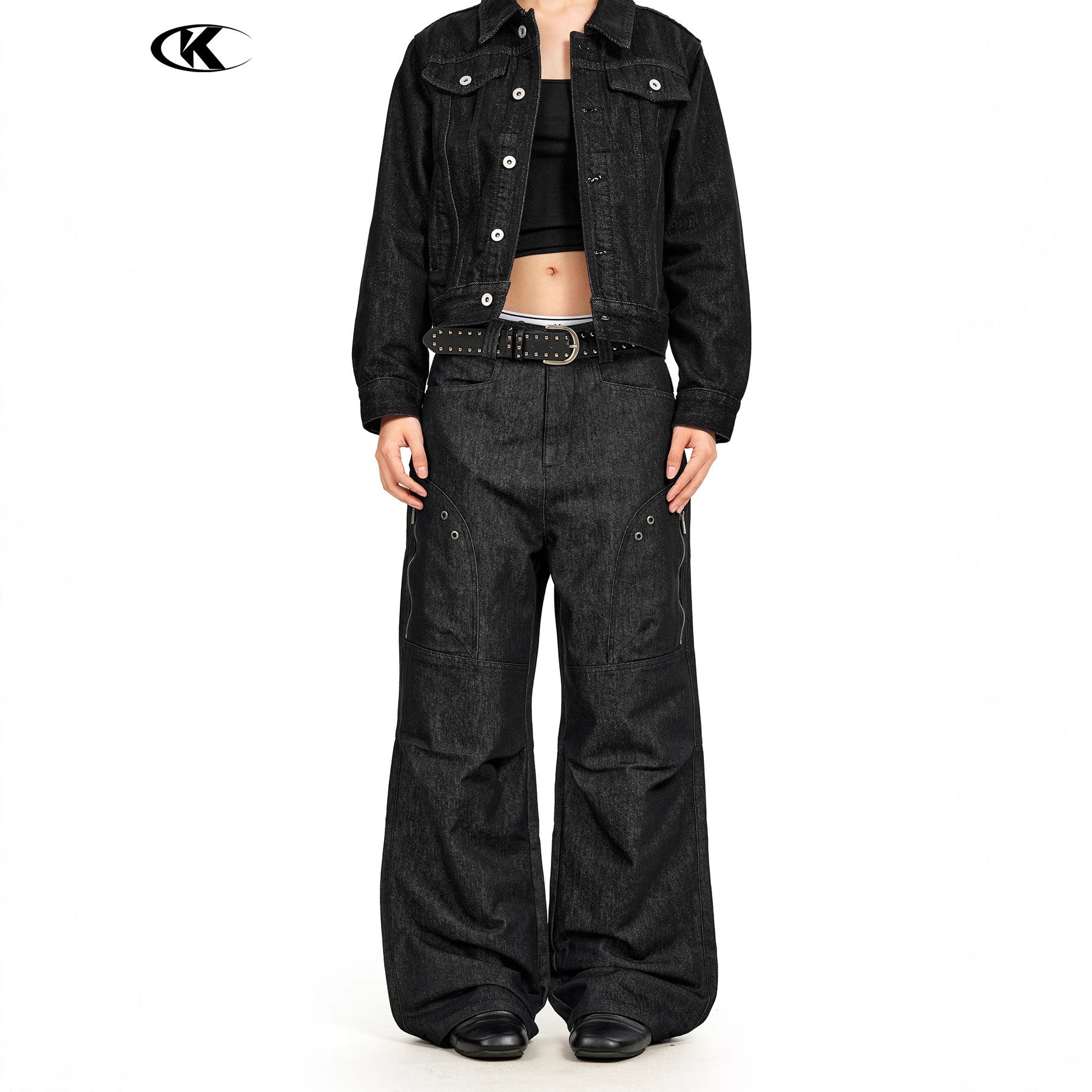 11KN Vintage Loose Versatile Wide Leg Straight Pants