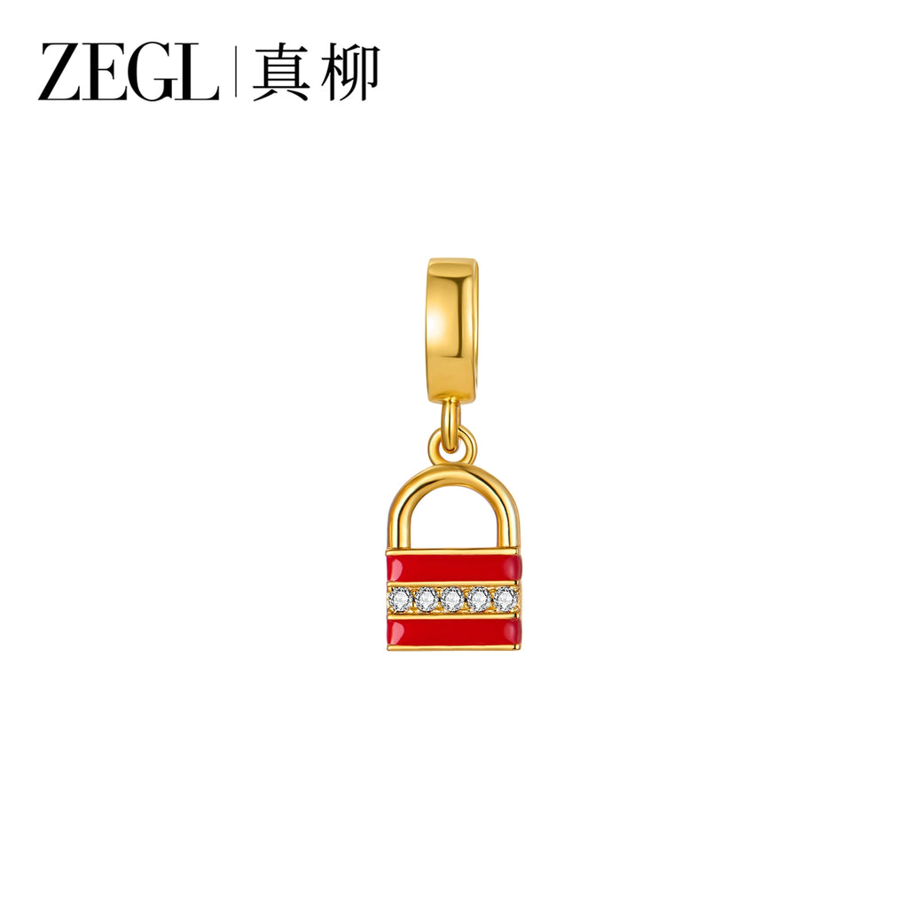ZEGL Small Square Bean Agate Pendant Bracelet