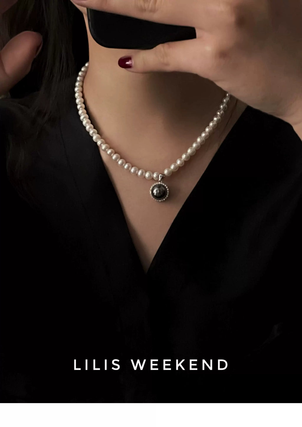 Lilis Weekend Stylish Vintage Natural Freshwater Pearl Necklace