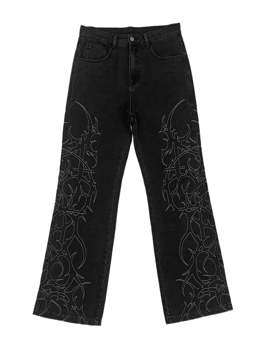 WETBODY Virus High-Waist Flared Jeans