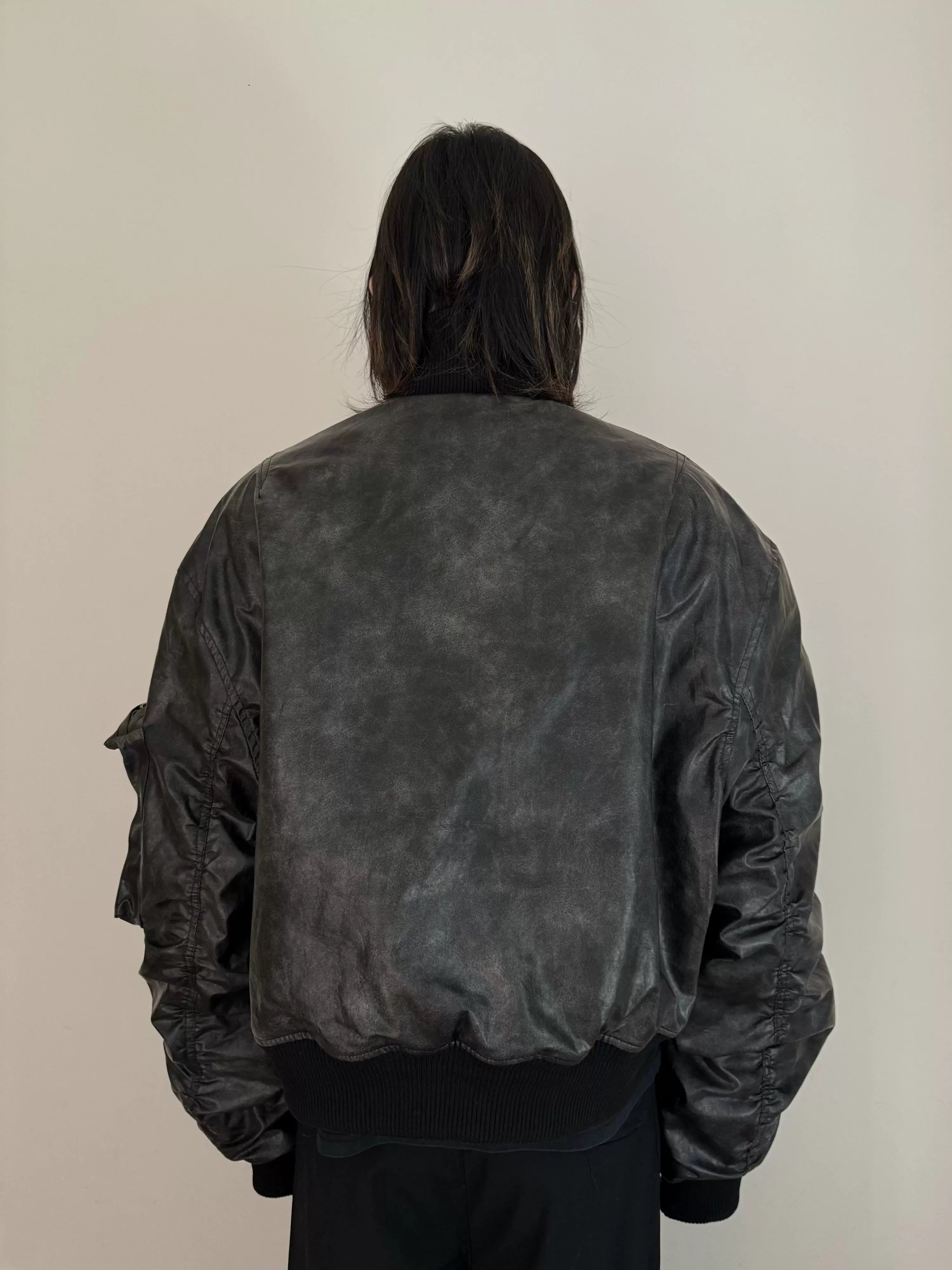 URRRGE Retro Short High-end Leather Jacket