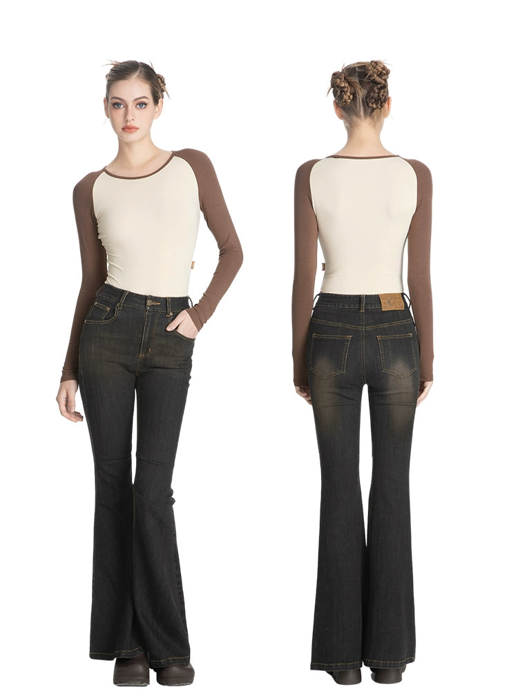 ABMY Shoulder Sleeves Versatile Base Contrasting Long Sleeves
