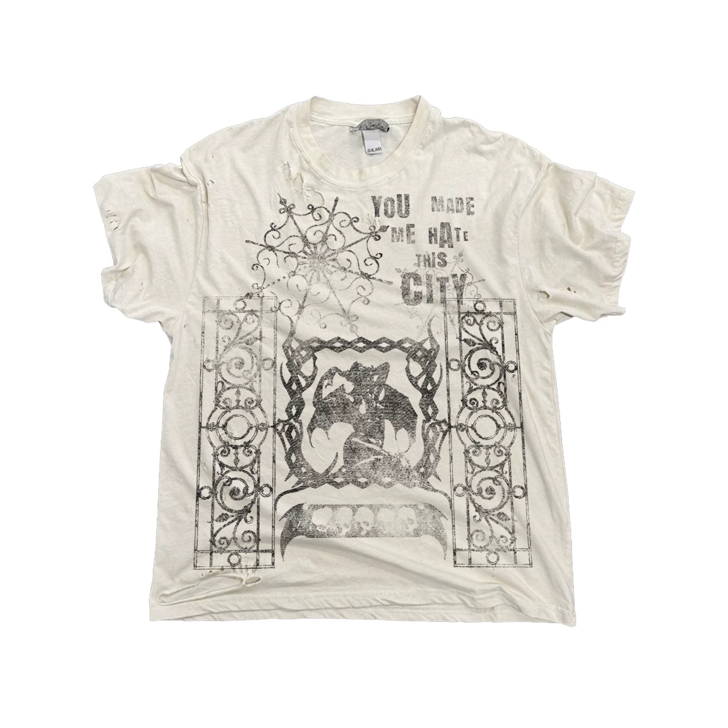 SHIBU Oversized Dark Irregular Casual Tee
