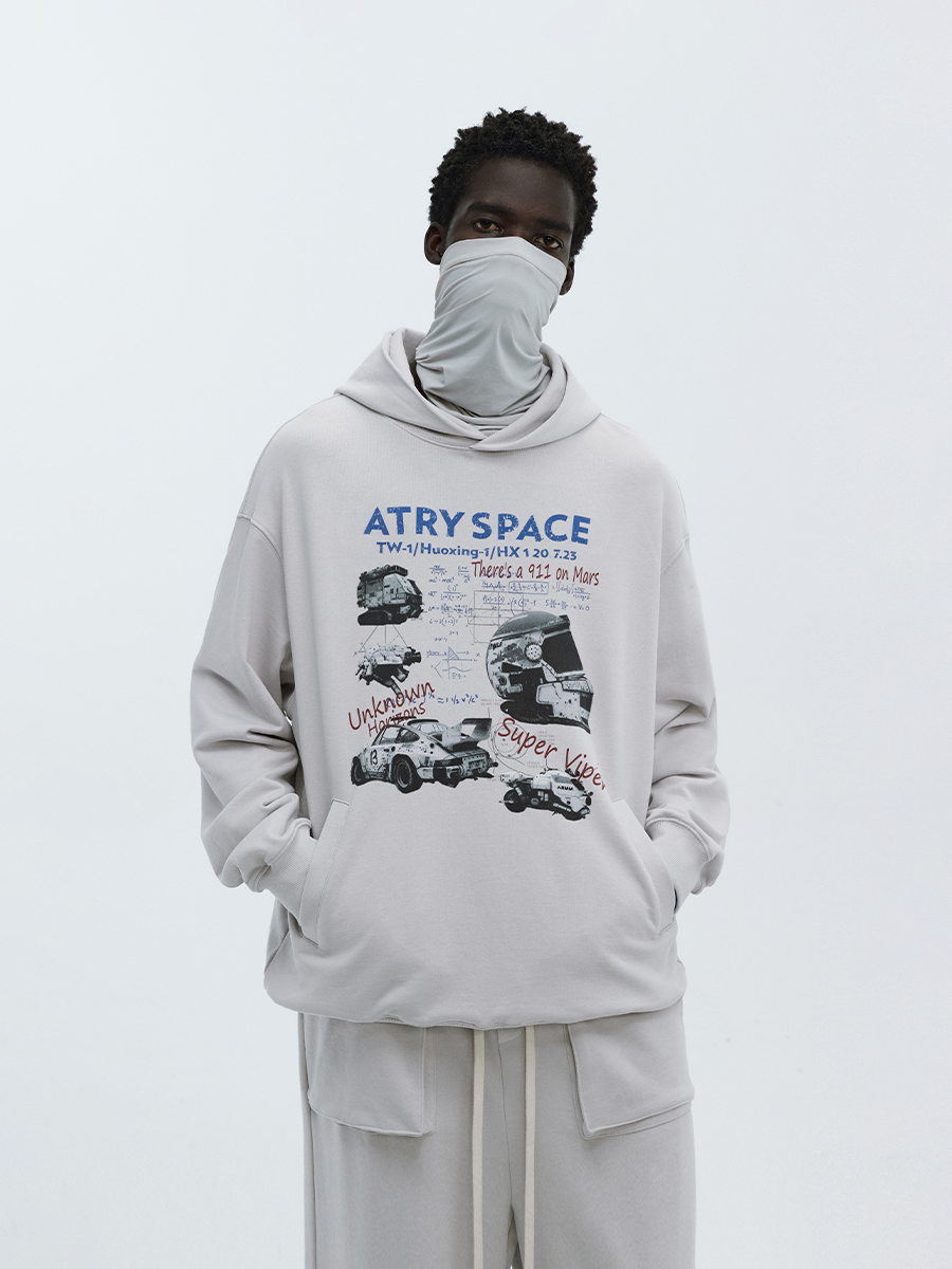 ATRY Mars Walk Design Draft Hooded Sweater