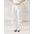 WITHMIN Polka Dot Slim Versatile Casual Pants