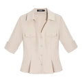 LLROGE Slim Fit and Thin Waist Shirt Skirt Set